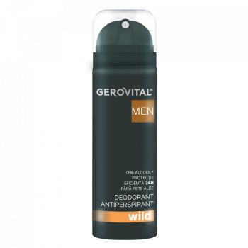 Deodorant antiperspirant Wild Gerovital Men (Concentratie: Deo Spray, Gramaj: 150 ml)