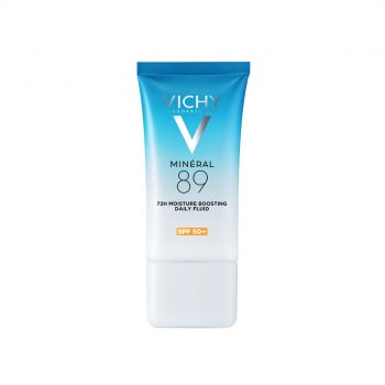 Fluid hidratant 72h cu acid hialuronic si SPF50 Mineral 89 Vichy, 50 ml