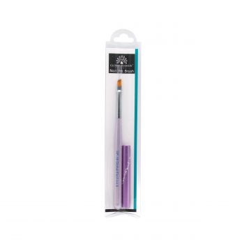 Pensula unghii cu varf diagonal, pentru aplicare gel UV, GF-16-6, Nr. 6, violeta