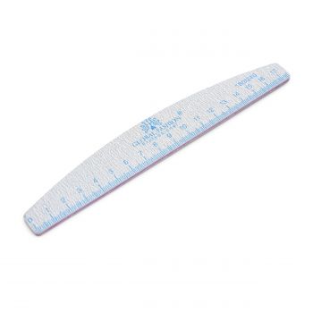 Pila pentru unghii cu rigla, 180/240, blue, 1 buc