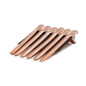 Set 12 buc. cleme pentru par, Metal, Bronz