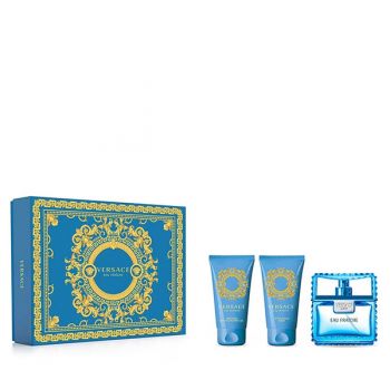 Set cadou Versace Man Eau Fraiche, Apa de toaleta, 50 ml + Gel de Dus, 50 ml + After Shave Balsam, 50 ml