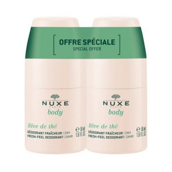 Set Duo Deodorant Roll-On Nuxe, Body Reve de The, 2 x 50 ml