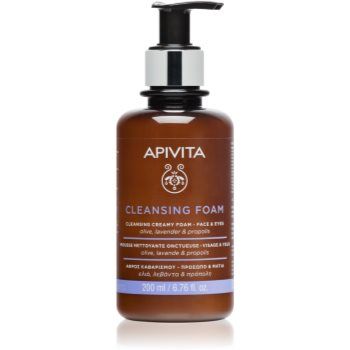 Apivita Cleansing Foam Face & Eyes spuma de curatare pentru față și ochi