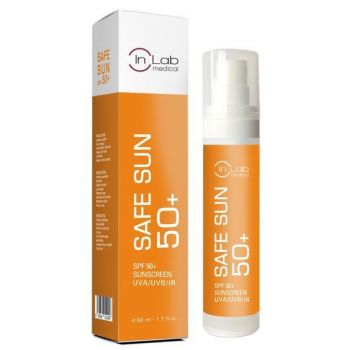 Crema hidratanta cu protectie solara SPF50 Safesun Inlab Medical, INLABMED001, 50 ml