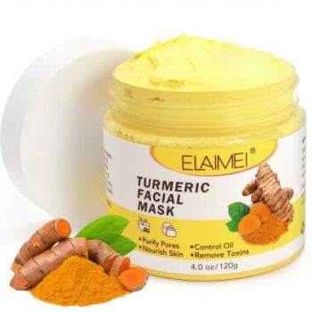 Masca Faciala cu Turmeric contra Petelor Pigmentare si Excesului de Sebum, Elaimei 120 g