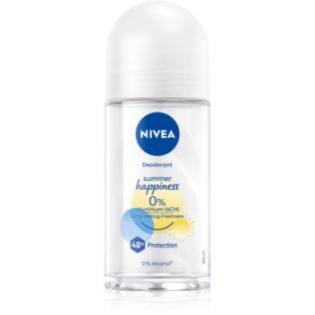 NIVEA Summer Happiness Fresh deodorant roll-on fără săruri de aluminiu