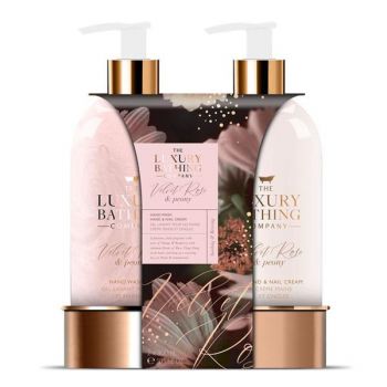 Set Cadou Delightful Duo - The Luxury Bathing Company, Velvet Rose & Peony, 1 set