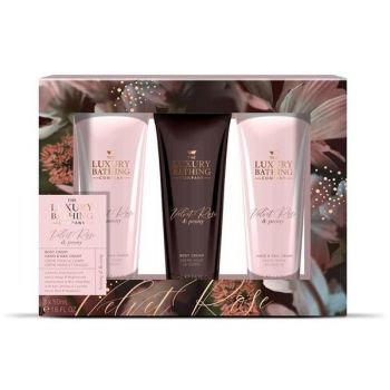 Set Cadou Tempting Trio - The Luxury Bathing Company Velvet Rose & Peony, 1 set