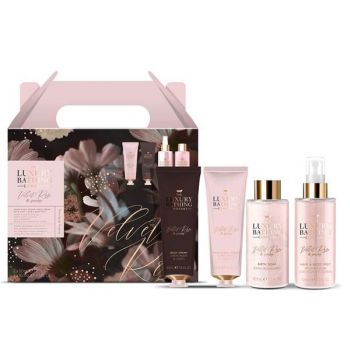 Set Cadou Top To Toe Essentials - The Luxury Bathing Company, Velvet Rose & Peony, 1 set