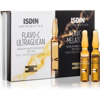 ISDIN Isdinceutics Flavo-C Day and Night ser facial ziua și noaptea