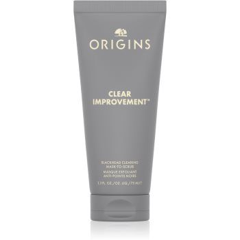 Origins Clear Improvement® Blackhead Clearing Mask-To-Scrub mască pentru curățarea porilor, împotriva punctelor negre