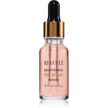 Revuele Brightening Papaya Peel Serum ser exfoliant de netezire pentru o piele mai luminoasa