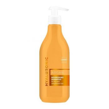 Sampon hranitor cu ulei de argan pentru par uscat Argan Hyaluronic Unic Professional, 500 ml