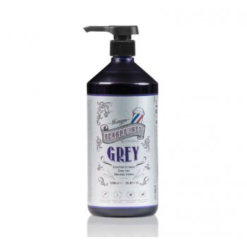 Sampon pentru Par Blond sau Carunt, Beardburys Grey, 1000 ml