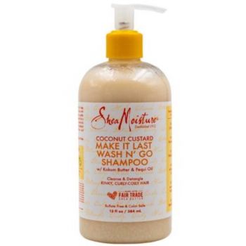 Sampon Wash N' Go cu nuca de cocos, Shea Moisture, 384 ml