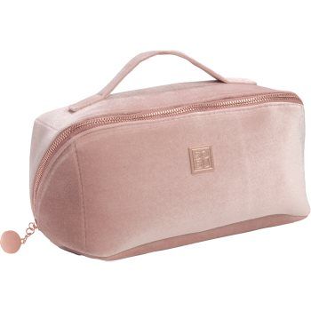 SOSU Cosmetics Luxury Velvet Vanity Bag Geantă de cosmetice pentru femei, mare