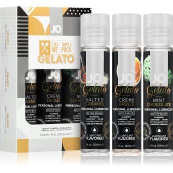 System JO Tri-Me Triple Pack Gelato set de geluri lubrifiante (cu aromă)