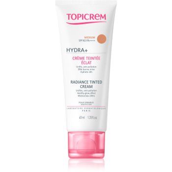 Topicrem UH FACE HYDRA+ Radiance Tinted Cream cremă hidratantă nuanțatoare SPF 40