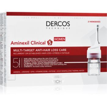 Vichy Dercos Aminexil Clinical 5 Tratament împotriva căderii părului pentru femei