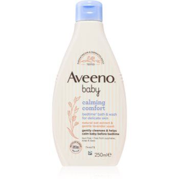 Aveeno Baby Calming Comfort gel de curățare pentru un somn liniștit pentru pielea bebelusului