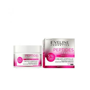 Crema antirid pentru ten matur Peptides Therapy Eveline Cosmetics, 50 ml