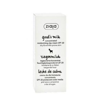 Crema Hidratanta de Zi cu Lapte de Capra si SPF 20 - Ziaja Goat`s Milk Concentrated Moisturising Day Cream SPF 20, 50 ml