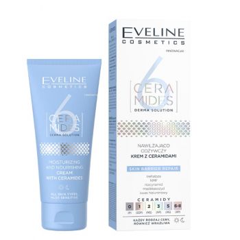 Crema hidratanta și hranitoare cu ceramide Eveline Cosmetics 6 Ceramide, 50 ml