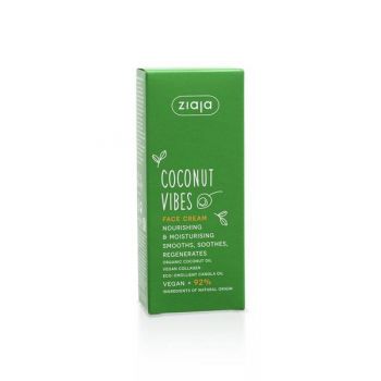 Crema pentru Fata - Ziaja Coconut Vibes Face Cream Nourishing & Moisturising, 50 ml