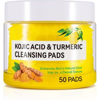 Dischete Premium pentru Ten cu Acid kojic, Turmeric, Ferment Lactobacillus, Vitamina B5, Efect de luminozitate, 50 bucati