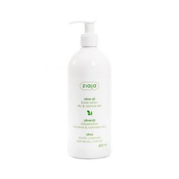 Lotiune de Corp cu Ulei de Masline - Ziaja Olive Oil Body Lotion for Dry & Normal Skin, 400 ml