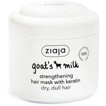 Masca de Par cu Keratina cu Lapte de Capra - Ziaja Goat`s Milk Hair Mask with Keratin, 200 ml