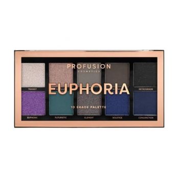 Paleta Farduri Vegane, 10 Nuante - Profusion Cosmetics Euphoria, 103 g