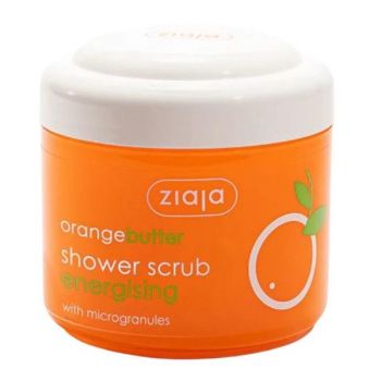 Scrub de Dus Energizant cu Microgranule - Ziaja Orange Butter Shower Scrub with Microgranules, 200 ml