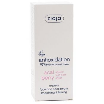 Ser Fermitate pentru Fata si Gat - Ziaja Acai Berry Express Face and Neck Serum Smoothing & Firming, 50 ml