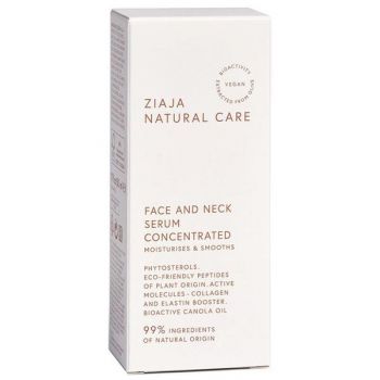 Ser Hidratant - Ziaja Natural Care Face and Neck Serum Concentrated, 30 ml