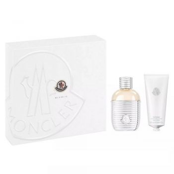 Set cadou Moncler Pour Femme, Apa de Parfum, 60 ml + Crema de corp, 100 ml