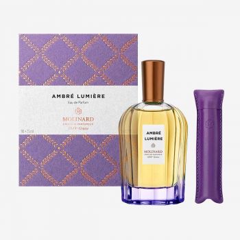 Set Molinard Ambre Lumiere, Apa de Parfum, Unisex, 90 ml + 7,5 ml