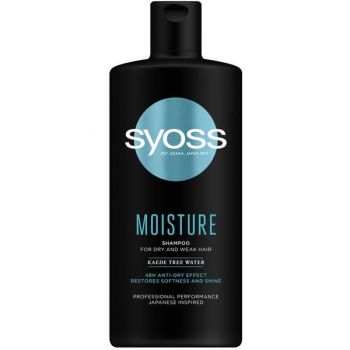 SHORT LIFE - Sampon Hidratant pentru Par Uscat si Fragil - Syoss Moisture Shampoo For Dry and Weak Hair, 440 ml