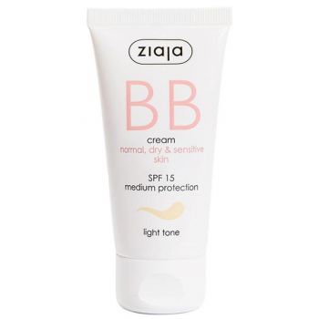 Crema BB pentru Tenul Normal, Uscat si Sensibil - Ziaja BB Cream Normal, Dry & Sensitive Skin, SPF 15, nuanta Light, 50 ml