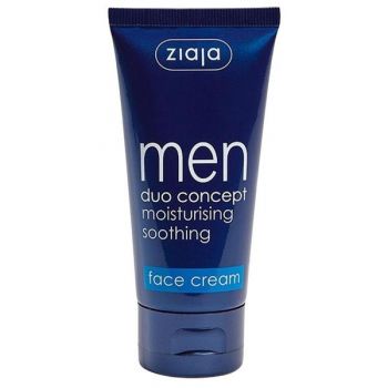 Crema Hidratanta pentru Fata SPF 6 - Ziaja Men Face Cream Duo Concept, 50 ml