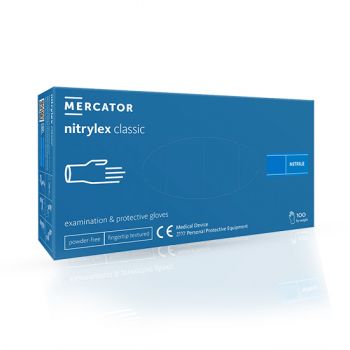 MERCATOR MEDICAL - Manusi profesionale din nitril - TURCOAZ - S