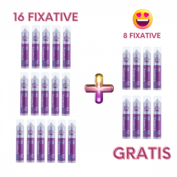 Oferta 16 + 8 GRATIS Set 24 fixative spray Extra Strong ENERY 500 ml - Copie