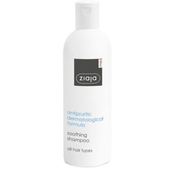 Sampon Calmant pentru Scalp Sensibil & Prurit - Ziaja Med Antipruritic Soothing Shampoo, 300 ml