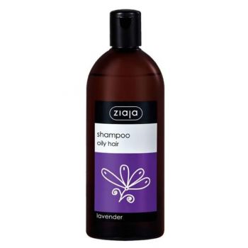 Sampon cu Lavanda pentru Par Gras - Ziaja Family Lavender Shampoo for Oily Hair, 500 ml