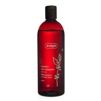 Sampon cu Urzica pentru Par Gras - Ziaja Family Nettle Shampoo Anti-Dandruff Action, 500 ml