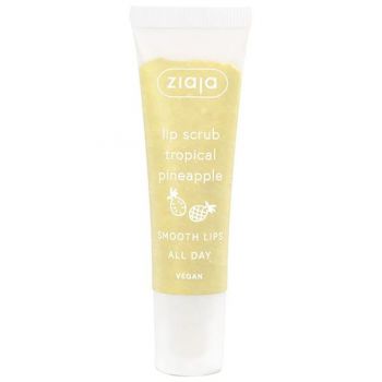 Scrub pentru Buze cu Ananas - Ziaja Lip Scrub Tropical Pineapple, 12 ml