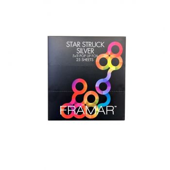 Set 25 Folii Pretaiate Embosate Pentru Suvite Framar Star Struck Silver