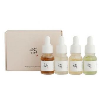 Set de 4 mini-seruriDiscovery Kit Beauty of Joseon, 1x Calming Serum 10 ml, 1x Glow Serum 10 ml, 1x Glow Deep Serum 10 ml, 1x Revive Serum 10 ml