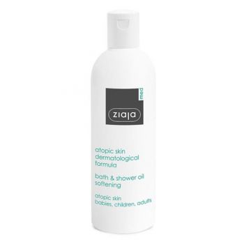 Ulei Hidratant pentru Baie pentru Dermatita Atopica - Ziaja Med Atopic Skin Bath And Shower Oil Nourishing, 270 ml